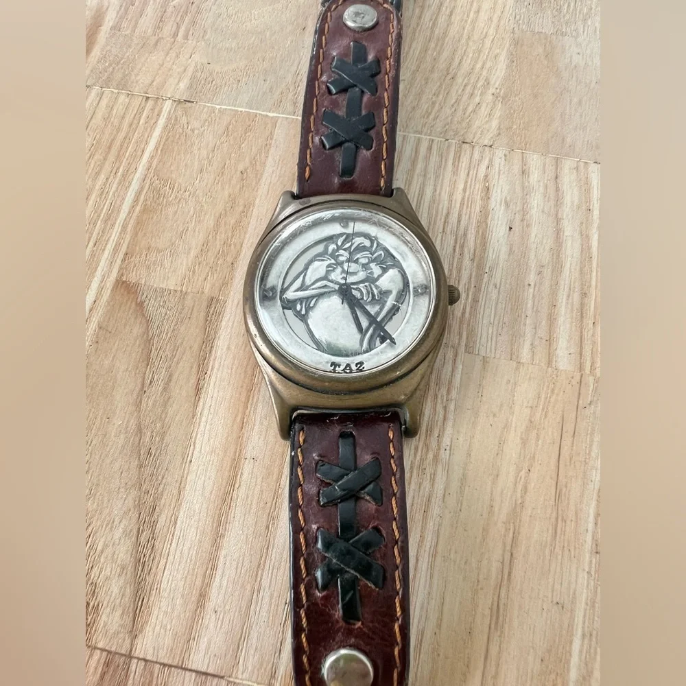 Vintage Warner Bros Taz Looney tunes watch NEW BATTERY